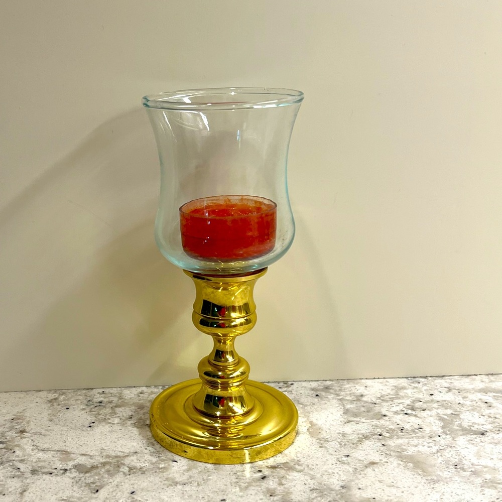Baldwin brass tea light candle holder